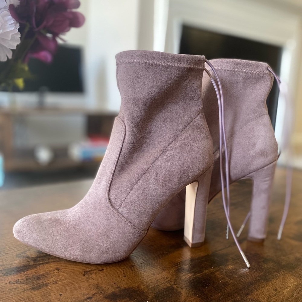 JESYNA Suede Ankle Boots | Inner lining | US 8, UK 6, EU 38.5